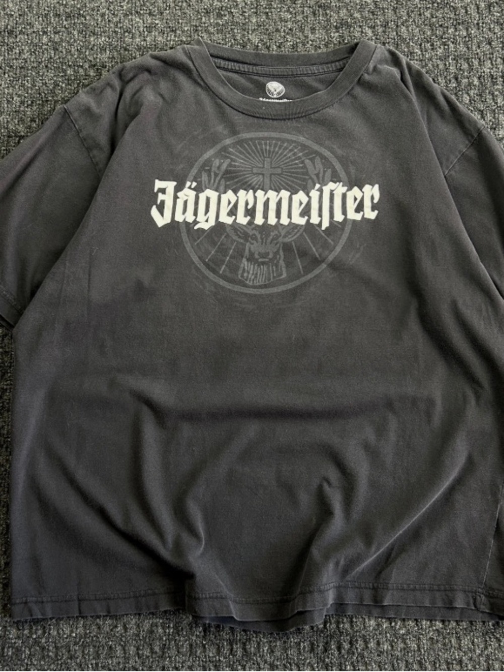 Jagermeister Black Short Sleeve Tee with White Logo